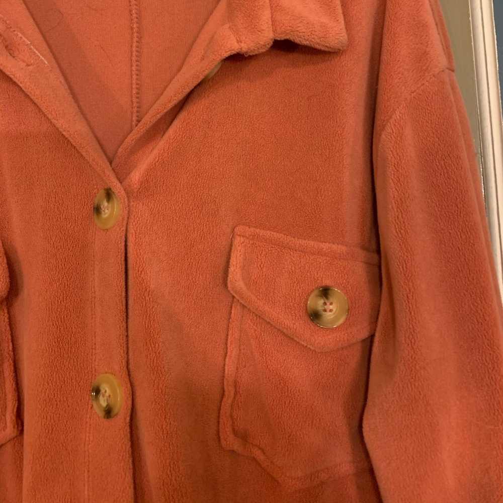 Fuzzy Button Up Shirt